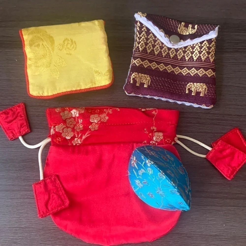 Jewelry Gift and Storage Pouches‎ Asian Inspired Bundle of Four NWT